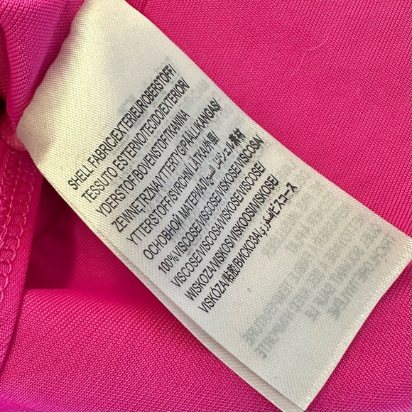 NEW FARM Rio Bright Pink Long Sleeve Twist Front Cut Out Bodysuit - Picture 9 of 13